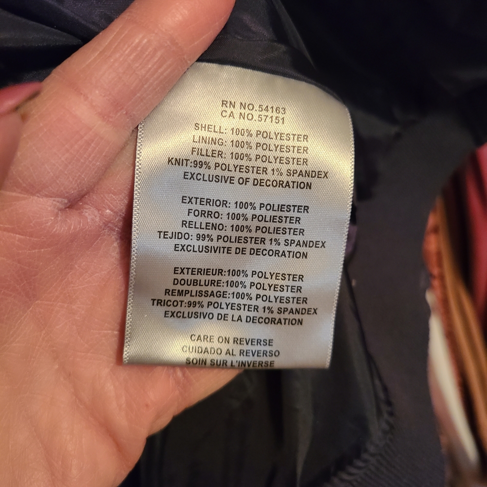 Levi's Quilted Blue Bomber Jacket - Picture 5 of 7